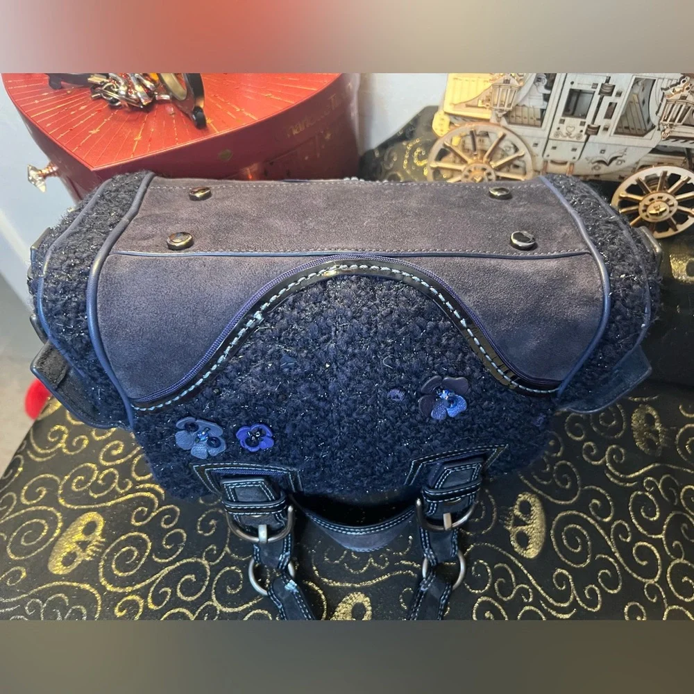 Coach blue tweed